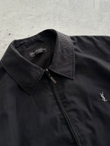 YSL Embroidered Logo Lightweight Zip Up Jacket (L)