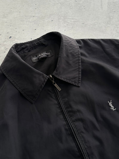 YSL Embroidered Logo Lightweight Zip Up Jacket (L)