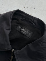 YSL Embroidered Logo Lightweight Zip Up Jacket (L)