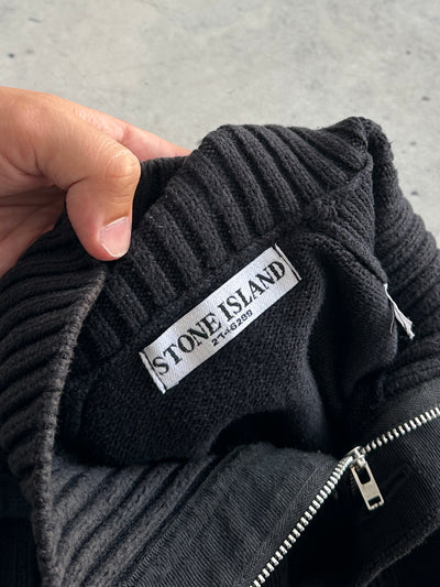 AW/10 Stone Island Chunky Knit 1/4 Zip Pullover Jumper (S)