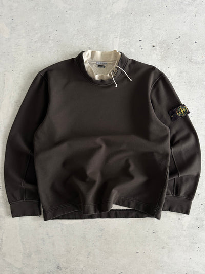 AW/03 Stone Island Mock Neck Sweatshirt (M)