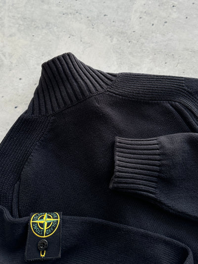 AW/10 Stone Island Chunky Knit 1/4 Zip Pullover Jumper (S)