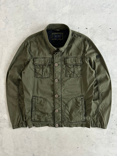 Armani Jeans Zip Up Utility Overshirt (L)