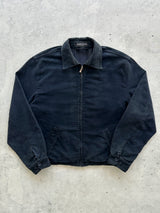 90's YSL chunky Brushed Cotton Zip Up Harrington Jacket (L)