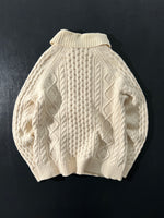 Vintage Fred Perry Chunky Knit Turtle Neck Jumper (L)