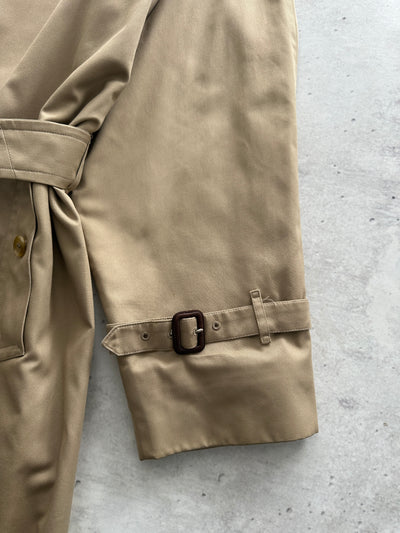 Vintage Burberry Nova Check Trench Coat / Mac (XL)