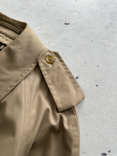 Vintage Burberry Nova Check Trench Coat / Mac (XL)