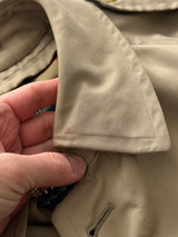 Vintage Burberry Nova Check Trench Coat / Mac (XL)