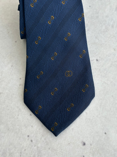 Vintage Gucci Silk Patterned Tie (One Size)