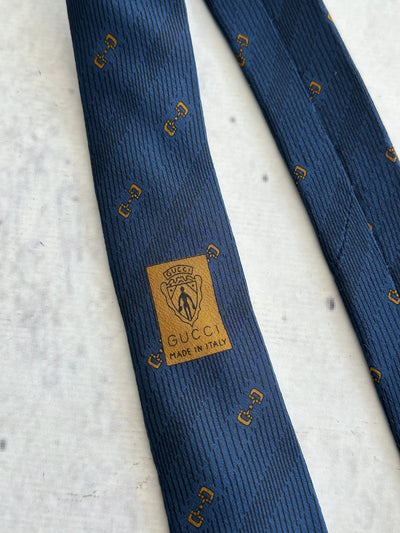 Vintage Gucci Silk Patterned Tie (One Size)