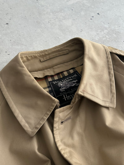 Vintage Burberry Nova Check Trench Coat / Mac (XL)