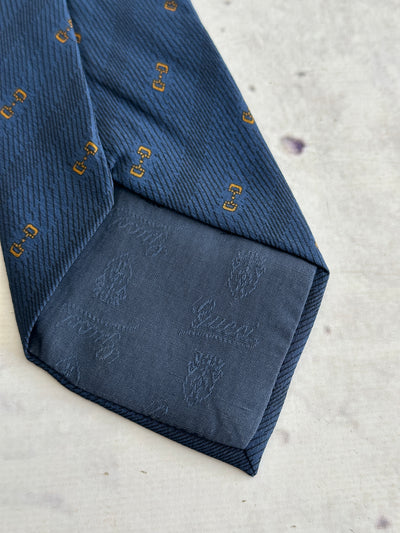 Vintage Gucci Silk Patterned Tie (One Size)