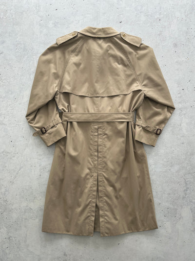 Vintage Burberry Nova Check Trench Coat / Mac (XL)