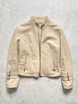 Vintage Italian Leather Coconuda biker Jacket (Women's S)