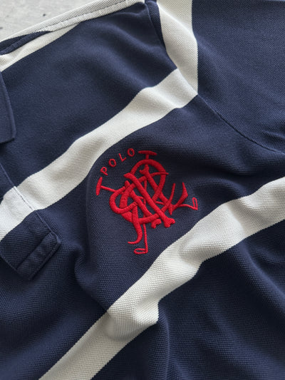 Ralph Lauren Big Logo Stripe Polo Shirt (L)
