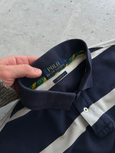 Ralph Lauren Big Logo Stripe Polo Shirt (L)