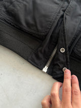 Schott Shearling Collar Zip Up Bomber Jacket (S)