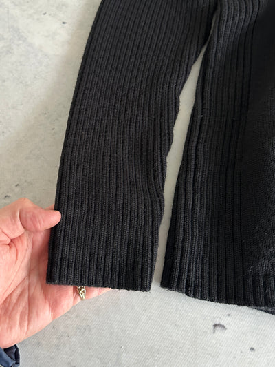Armani Jeans Ribbed Wool Crewneck Knit Jumper (M)