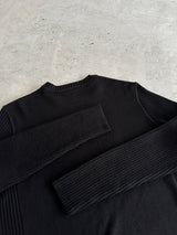 Armani Jeans Ribbed Wool Crewneck Knit Jumper (M)