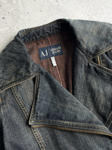 Vintage Armani Jeans 2 in 1 Denim Jacket (Women's Size 8)