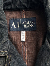 Vintage Armani Jeans 2 in 1 Denim Jacket (Women's Size 8)