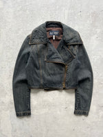 Vintage Armani Jeans 2 in 1 Denim Jacket (Women's Size 8)