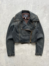 Vintage Armani Jeans 2 in 1 Denim Jacket (Women's Size 8)