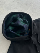 Ralph Lauren Big Logo Tartan Pullover Hoodie (L)