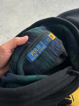 Ralph Lauren Big Logo Tartan Pullover Hoodie (L)
