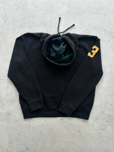 Ralph Lauren Big Logo Tartan Pullover Hoodie (L)