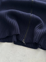 AW/04 Stone Island Patch Logo Wool Zip Up Jumper (S)
