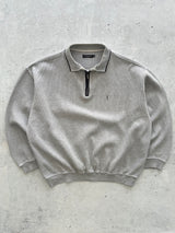 Vintage YSL Heavyweight 1/4 Zip Pullover Jumper (XL)