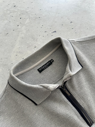 Vintage YSL Heavyweight 1/4 Zip Pullover Jumper (XL)