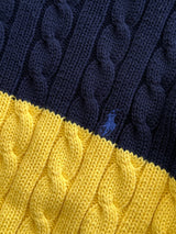Ralph Lauren Cable Knit Stripe Jumper (L)