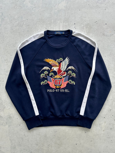 Ralph Lauren Embroidered Eagle Crewneck Sweatshirt (M)