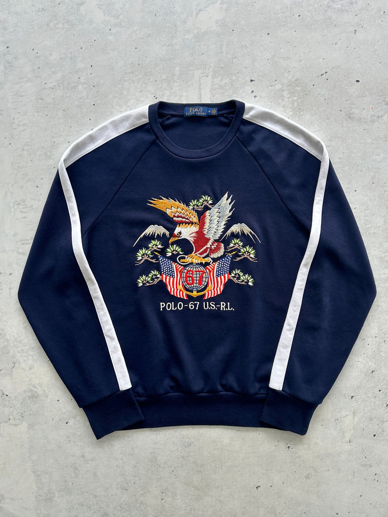 Ralph Lauren Embroidered Eagle Crewneck Sweatshirt (M)