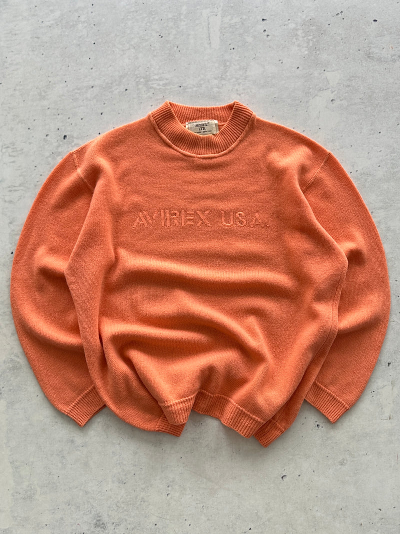 90's Avirex Wool Knit Crewneck Jumper (S)