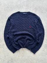 Ralph Lauren Crewneck Cable Knit Jumper (XL)