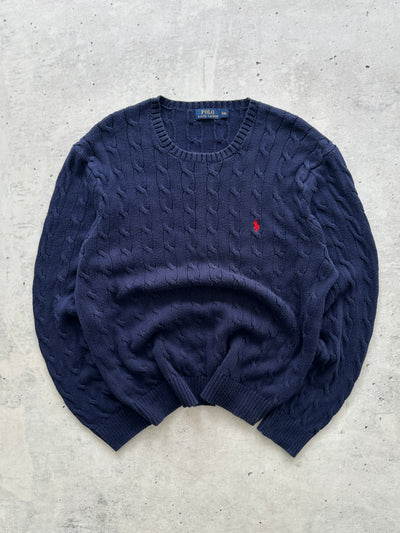 Ralph Lauren Crewneck Cable Knit Jumper (XL)