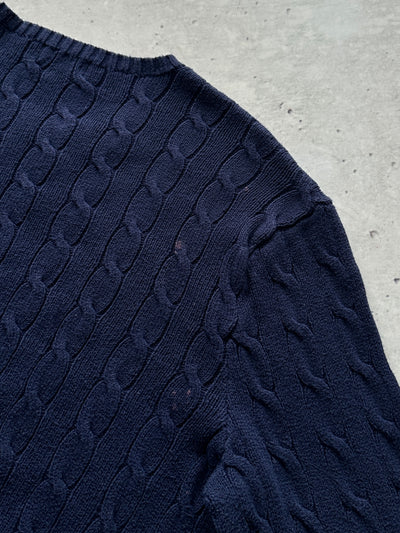 Ralph Lauren Crewneck Cable Knit Jumper (XL)