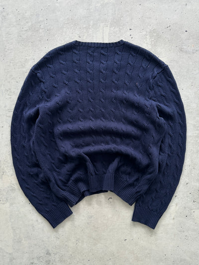 Ralph Lauren Crewneck Cable Knit Jumper (XL)
