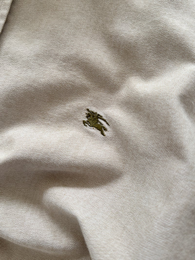 00's Burberry Nova Check Linen / Cotton Long Sleeve Shirt (XXL)