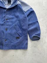 90's Valentino US coast squadrons Embroidered Denim Jacket (XL)