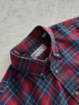 90's Burberry nova check Flannel Shirt (XL)