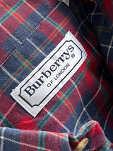 90's Burberry nova check Flannel Shirt (XL)
