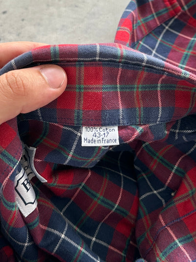90's Burberry nova check Flannel Shirt (XL)