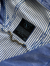 90's Valentino US coast squadrons Embroidered Denim Jacket (XL)