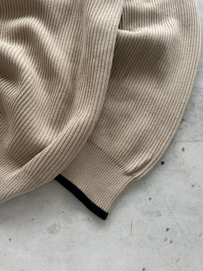 Vintage YSL Chunky Ribbed Pullover Knit Jumper (XL)