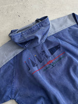 90's Valentino US coast squadrons Embroidered Denim Jacket (XL)