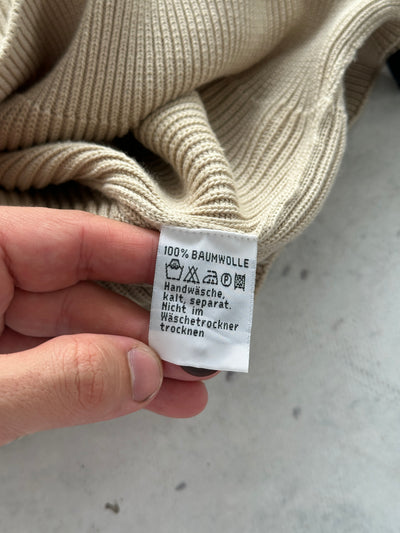 Vintage YSL Chunky Ribbed Pullover Knit Jumper (XL)